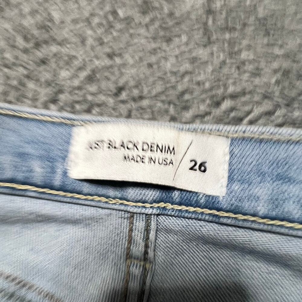 Just Black Denim Jeans Womens 26 (27x32) High Rise Wide Leg Light Wash Blue - Picture 5 of 11